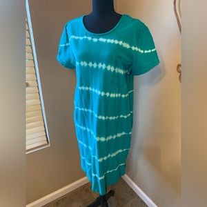 Style & Co. tie dyed T shirt dress size XL with pockets